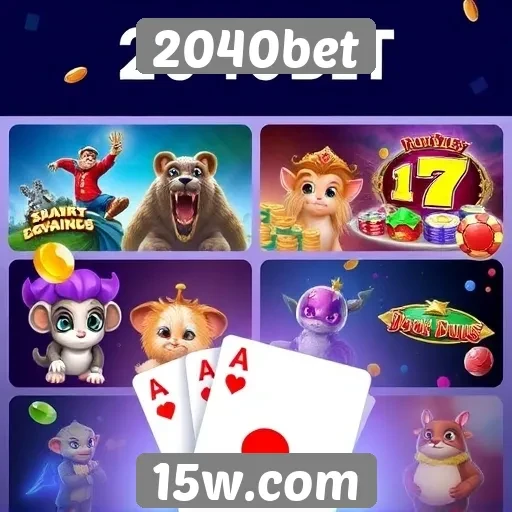 Variedade de jogos disponíveis na plataforma 2040bet